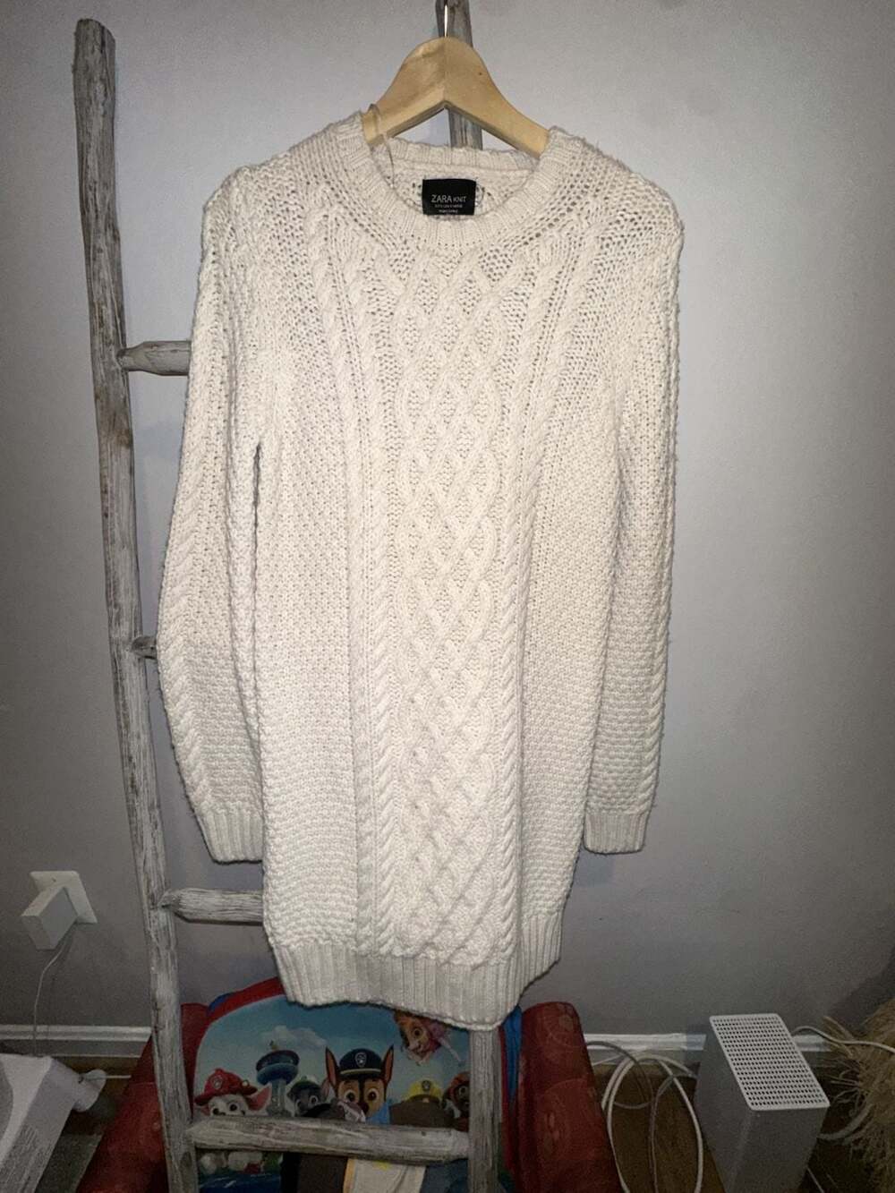 Zara Knit Cable Knit Sweater Dress Size S